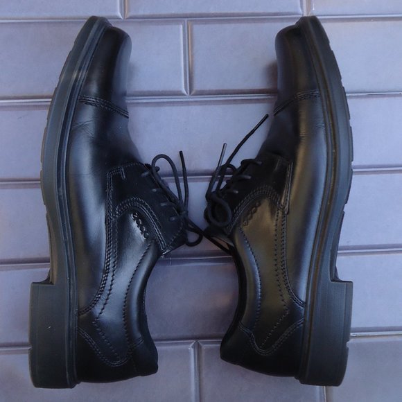 SIZE EU 44. ECCO Helsinki leather oxfords shoes. - Picture 8 of 16